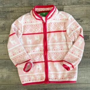 Toddler Reindeer & Snowflake Zip Up Jacket